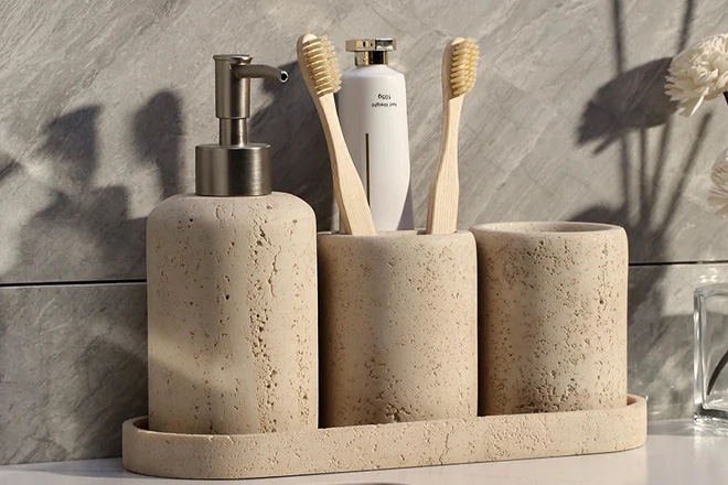 ست اکسسوری سنگی برای فضاهای مدرن یا کلاسیک